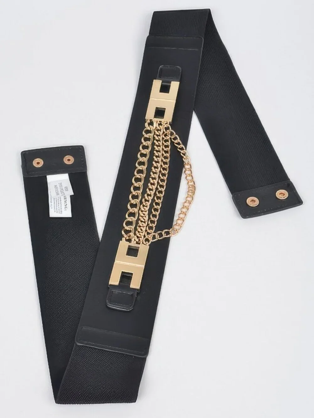 Multi Layered Chain Plus Size Elastic Belt